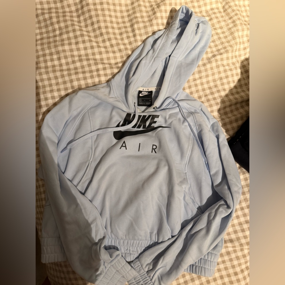Nike Air Hoodie in Sky Blue with Black Logo